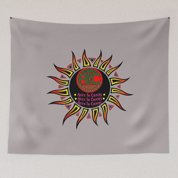 Item preview, Alice In Chains Tribal Sun AIC Logo Tee-12 designed and sold by RikeMarroquin.