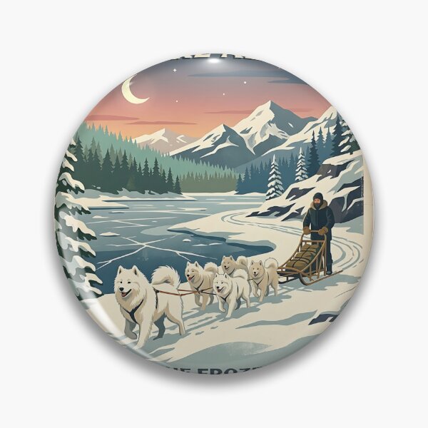 Item preview, Samoyed Moonlight Sled Guide designed and sold by PictoVibe.