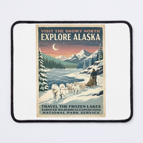 Item preview, Samoyed Moonlight Sled Guide designed and sold by PictoVibe.