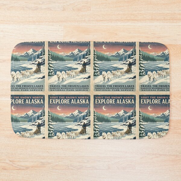 Item preview, Samoyed Moonlight Sled Guide designed and sold by PictoVibe.