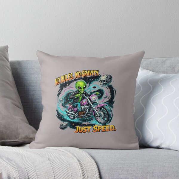 Item preview, Alien Biker No Rules No Gravity Just Speed-54 designed and sold by RikeMarroquin.