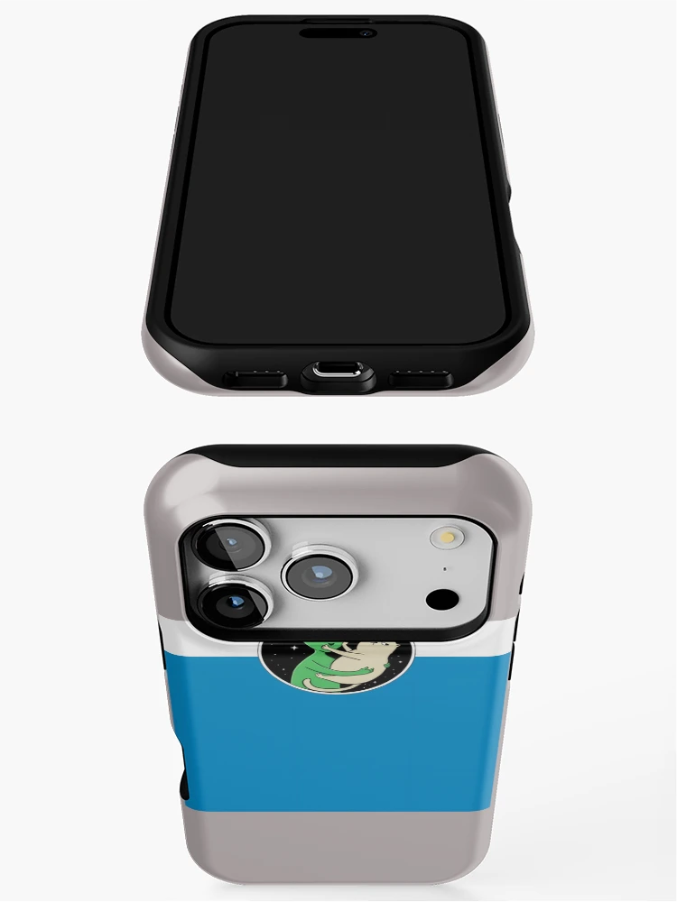 Thumbnail 3 of 4, iPhone Case, Alien Hugging Grumpy Cat Space Design Sticker-71 designed and sold by RikeMarroquin.