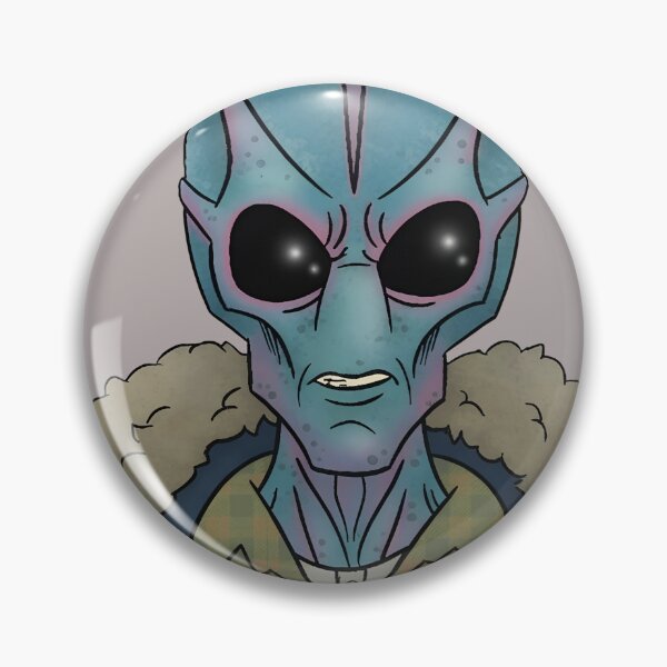 Item preview, Alien In Flannel And Jacket Portrait-77 designed and sold by RikeMarroquin.