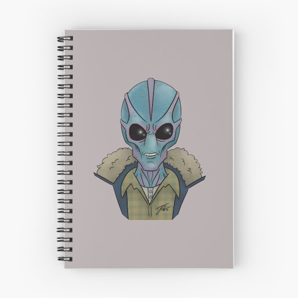 Item preview, Alien In Flannel And Jacket Portrait-77 designed and sold by RikeMarroquin.