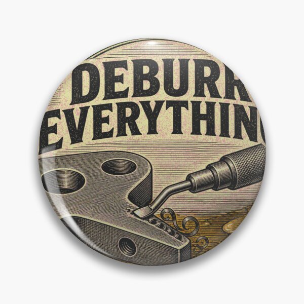 Item preview, Deburr Everything Deburring Metal Construction Workshop Emblem designed and sold by BoosterShop.
