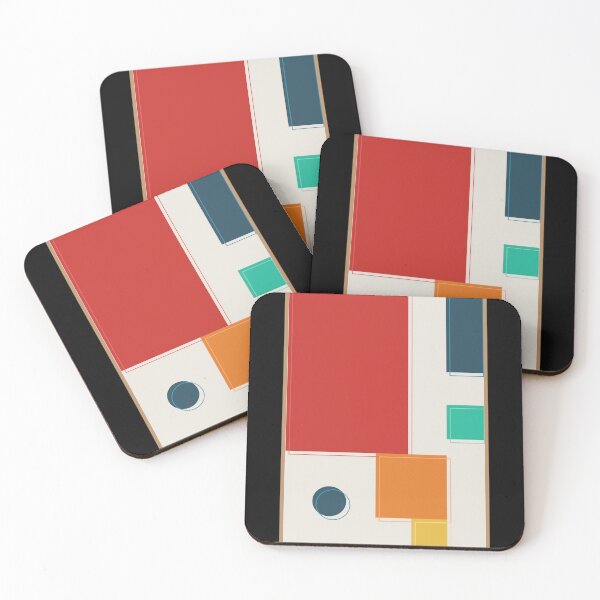 Item preview, Bauhaus Inspired Minimalist Color Blocks designed and sold by GeometricaSt.
