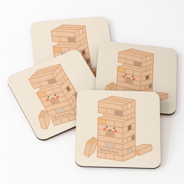Item preview, Jenga game cute wooden blocks designed and sold by fluffyfamcraft.