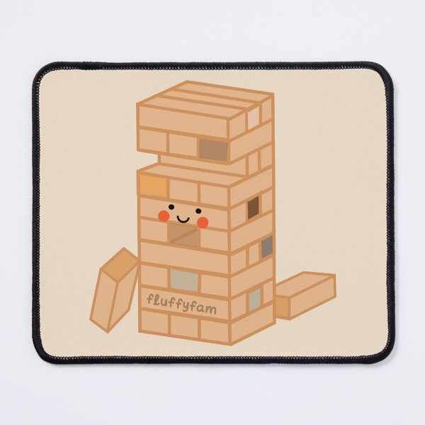 Item preview, Jenga game cute wooden blocks designed and sold by fluffyfamcraft.
