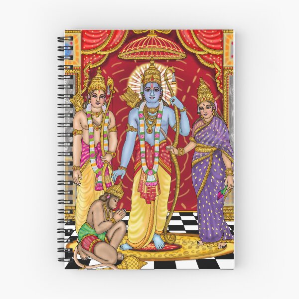Item preview, Lord Rama Court Digital Drawing | Ram Darbar Hindu Deity Artwork designed and sold by Harshit_Digital_Arts.