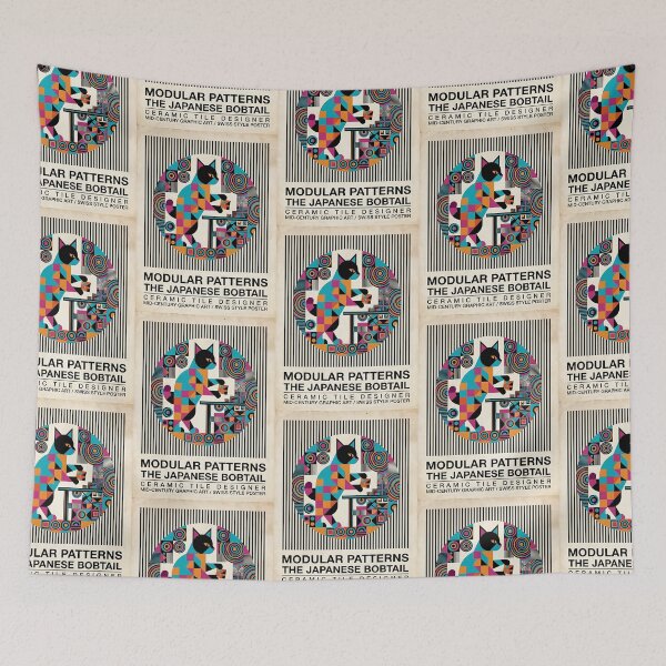 Item preview, Japanese Bobtail Tile Artist designed and sold by PictoVibe.