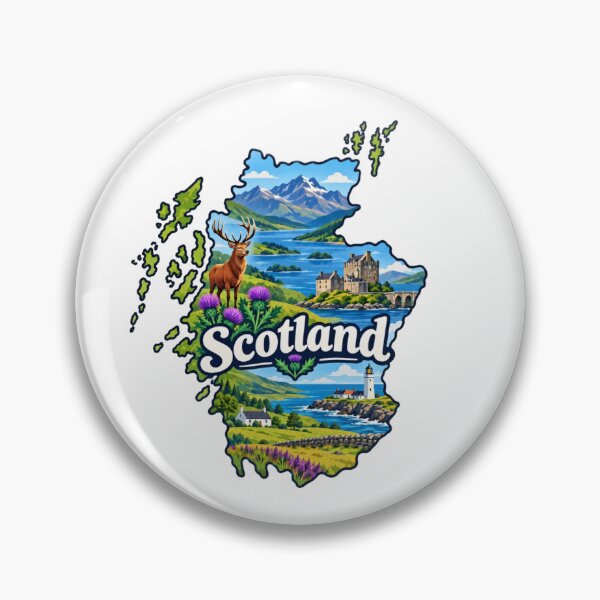 Item preview, Mapa de Escocia designed and sold by Myra365Art.