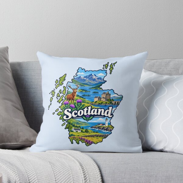 Item preview, Scotland Country Map designed and sold by Myra365Art.