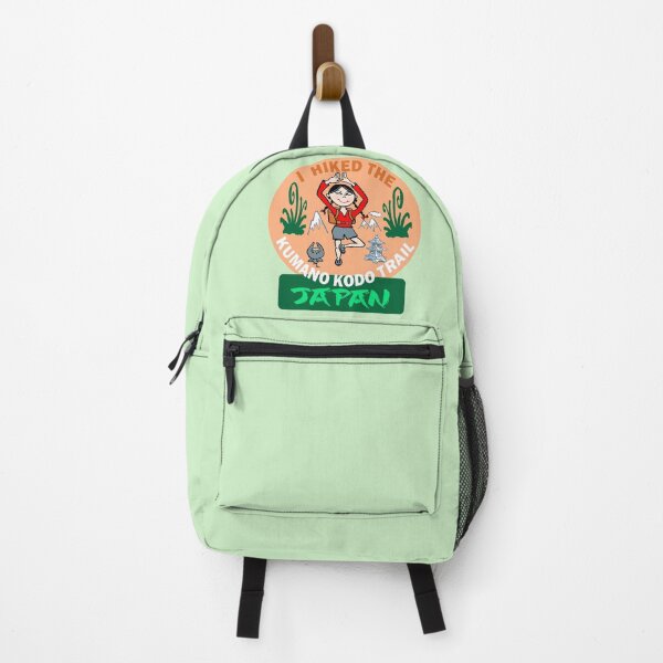 Item preview, Kumano Kodo Trail Hiker Cute Cartoon Sticker designed and sold by Al Benge - NZ & Australian Art.