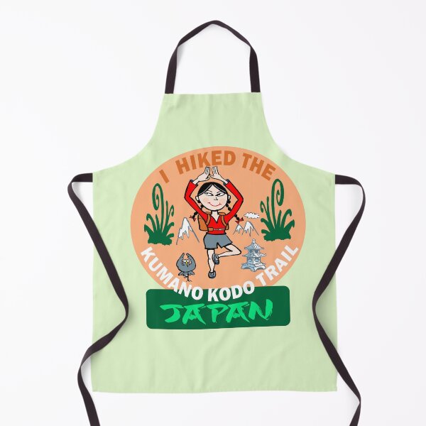 Item preview, Kumano Kodo Trail Hiker Cute Cartoon Sticker  designed and sold by Al Benge - NZ & Australian Art.