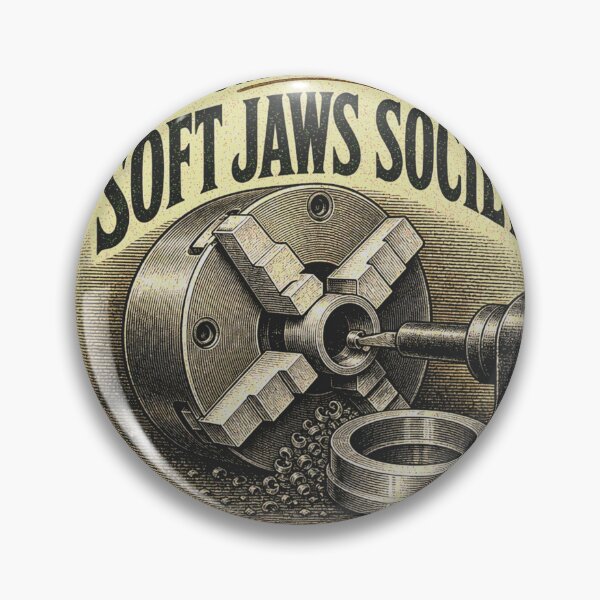 Item preview, Soft Jaws Society Lathe Chuck Toolmaking Club Emblem designed and sold by BoosterShop.