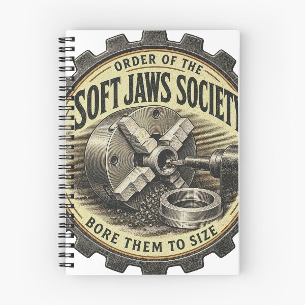 Item preview, Soft Jaws Society Lathe Chuck Toolmaking Club Emblem designed and sold by BoosterShop.