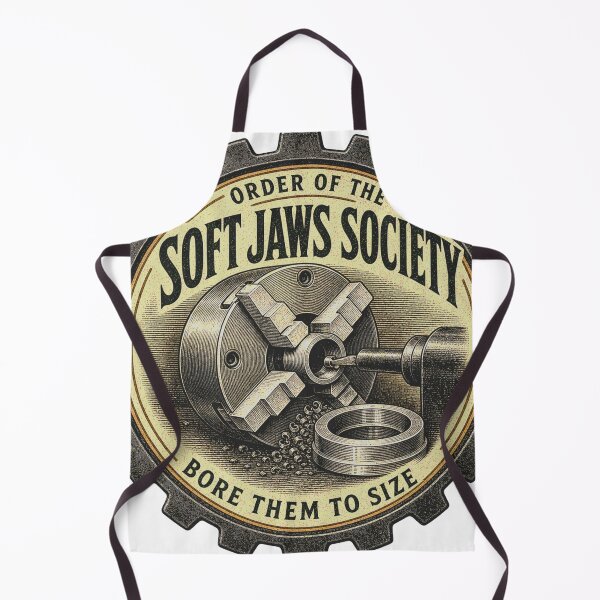 Item preview, Soft Jaws Society Lathe Chuck Toolmaking Club Emblem designed and sold by BoosterShop.