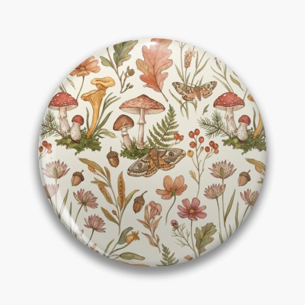 Item preview, Cottagecore Autumn Flora Mushrooms Spiral Notebook designed and sold by So Golden Shop.