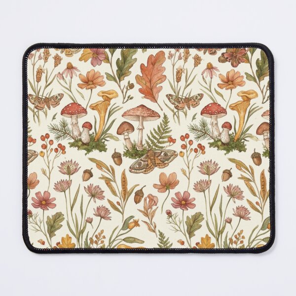 Item preview, Cottagecore Autumn Flora Mushrooms Spiral Notebook designed and sold by So Golden Shop.