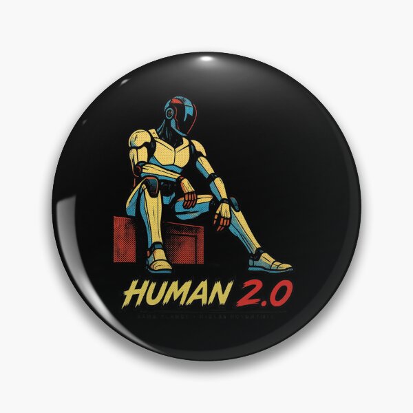 Item preview, Human 2.0 – Futuristic Humanoid Robot Cyberpunk Anime designed and sold by TEEJAMBOREE.
