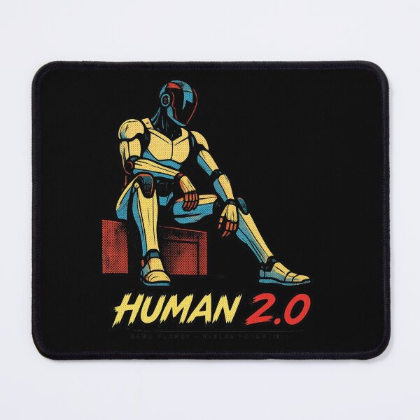 Item preview, Human 2.0 – Futuristic Humanoid Robot Cyberpunk Anime designed and sold by TEEJAMBOREE.