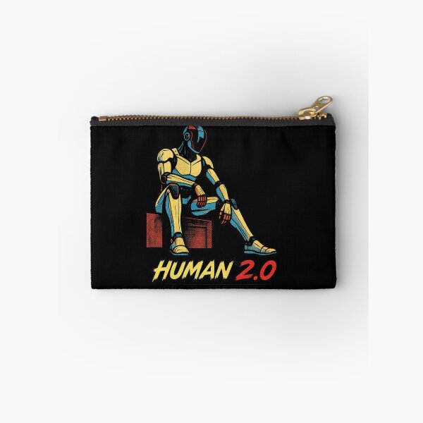 Item preview, Human 2.0 – Futuristic Humanoid Robot Cyberpunk Anime designed and sold by TEEJAMBOREE.