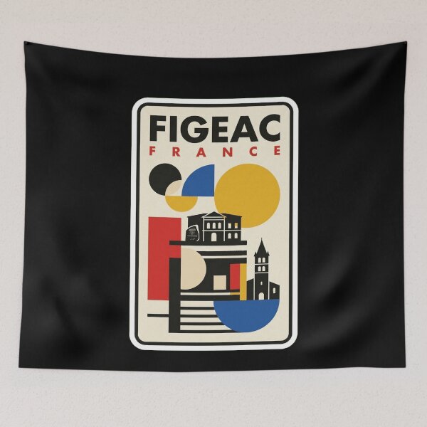 Item preview, Retro Figeac Bauhaus Geometric Skyline designed and sold by k3rstman1.