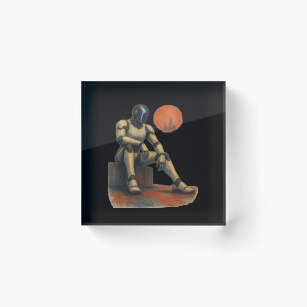 Item preview, Human 2.0 – Futuristic Humanoid Robot Cyberpunk Anime designed and sold by TEEJAMBOREE.