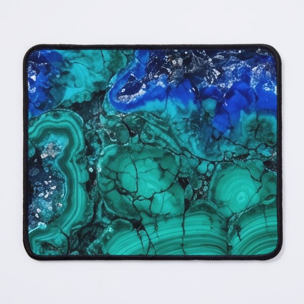 Item preview, Blue Green Malachite Stone Pattern designed and sold by SassyArtistry.