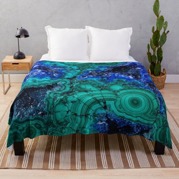 Item preview, Blue Green Malachite Stone Pattern designed and sold by SassyArtistry.