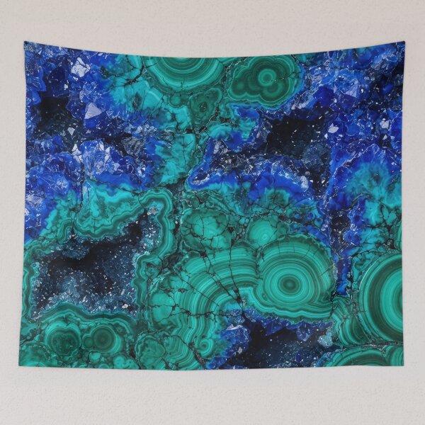 Item preview, Blue Green Malachite Stone Pattern designed and sold by SassyArtistry.