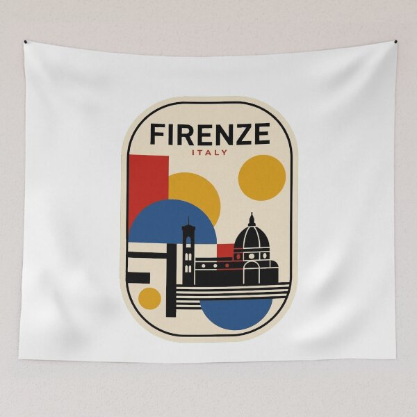Item preview, Retro Firenze Bauhaus Geometric Skyline designed and sold by k3rstman1.