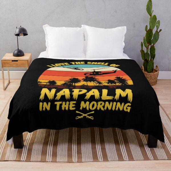 Item preview, Retro Sunset Helicopters Napalm Morning Quote designed and sold by Bloowardi.