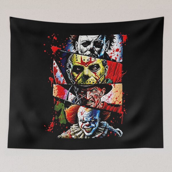Item preview, Michael Myers Jason Voorhees Freddy Krueger Pennywise Horror Movie designed and sold by lightylegal.