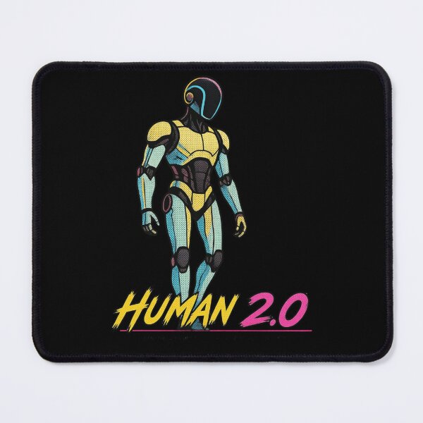 Item preview, Human 2.0 – Futuristic Humanoid Robot Cyberpunk Anime designed and sold by TEEJAMBOREE.