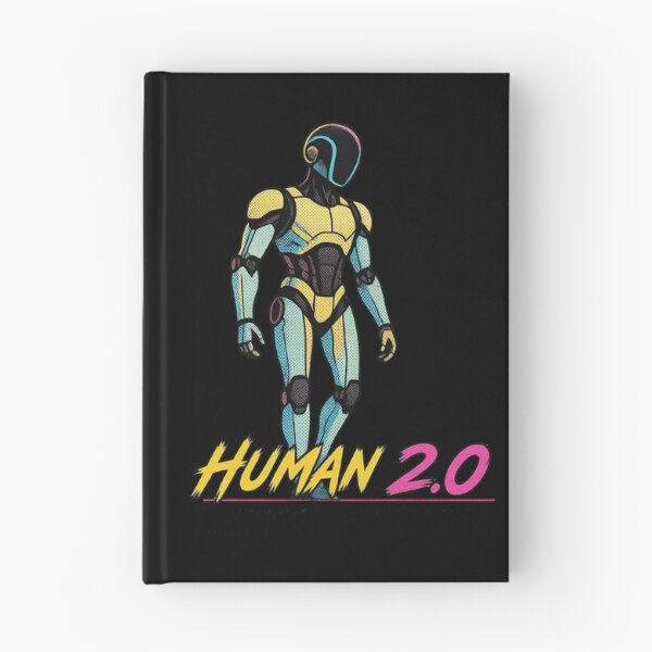 Item preview, Human 2.0 – Futuristic Humanoid Robot Cyberpunk Anime designed and sold by TEEJAMBOREE.