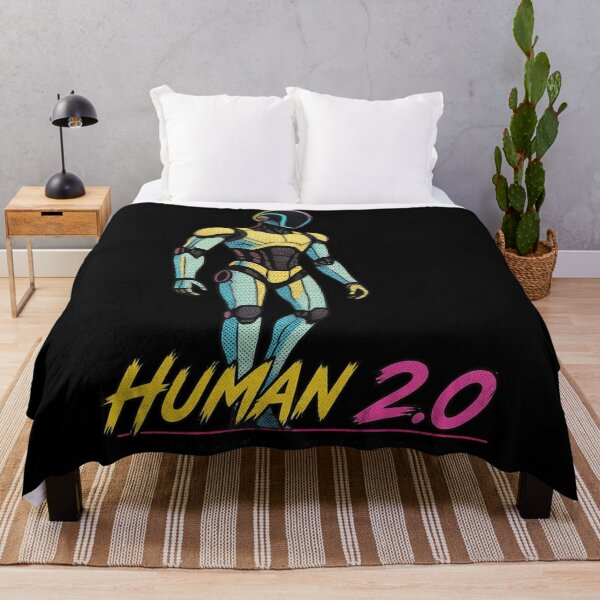 Item preview, Human 2.0 – Futuristic Humanoid Robot Cyberpunk Anime designed and sold by TEEJAMBOREE.