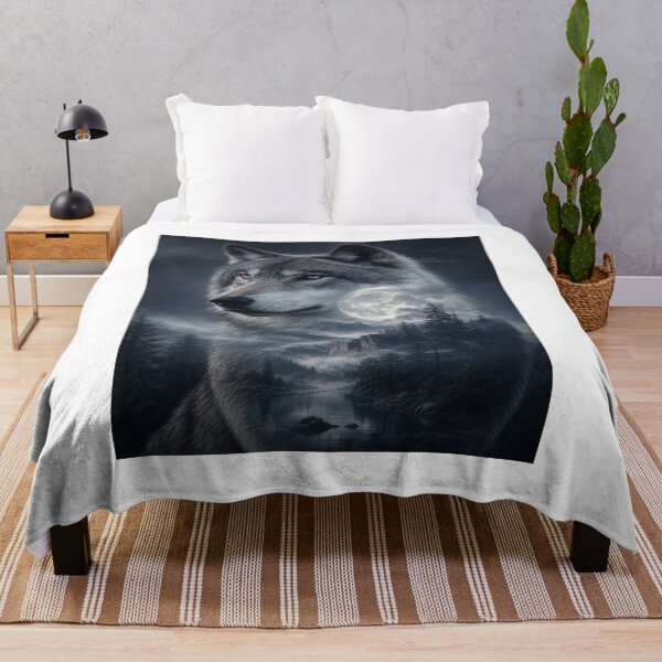 Aperçu de l'œuvre Gray Wolf créée et vendue par Artnovalty.redbubble.com.