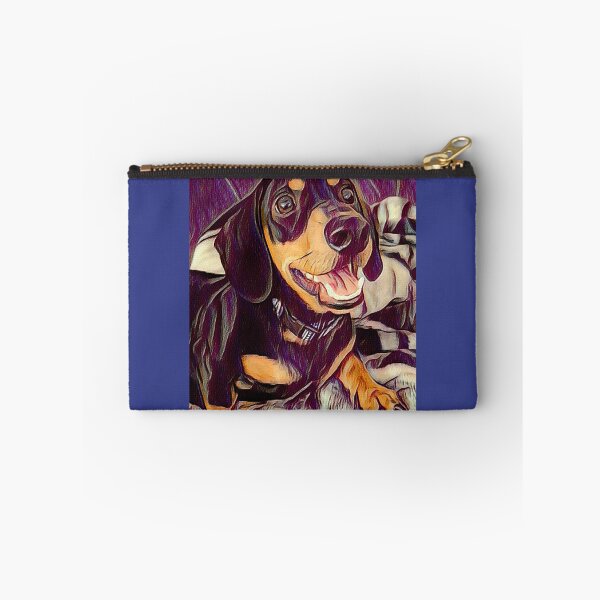 Item preview, Happy Smiling Black and Tan Dachshund Pop Art designed and sold by Long Dog Digital Art .
