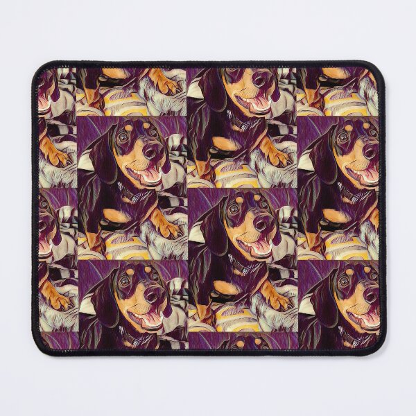Item preview, Happy Smiling Black and Tan Dachshund Pop Art designed and sold by Long Dog Digital Art .