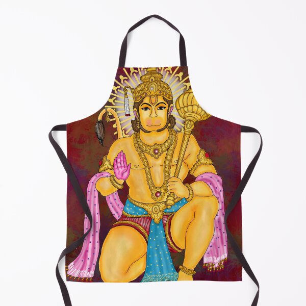 Item preview, Lord Hanuman Digital Drawing | Hindu Deity Spiritual Artwork designed and sold by Harshit_Digital_Arts.