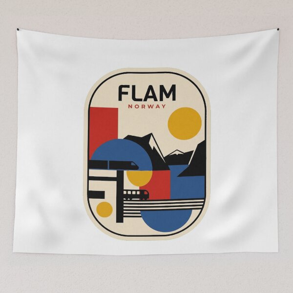 Item preview, Retro Flam Bauhaus Geometric Skyline designed and sold by k3rstman1.