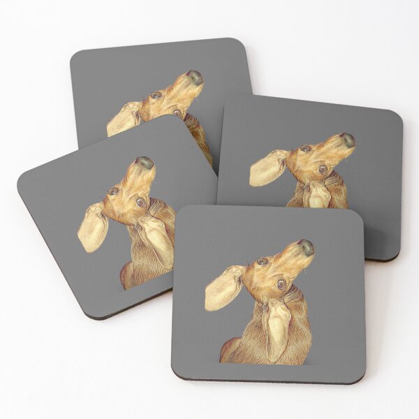 Item preview, Curious Head Tilt Dachshund Illustration Art designed and sold by Long Dog Digital Art .