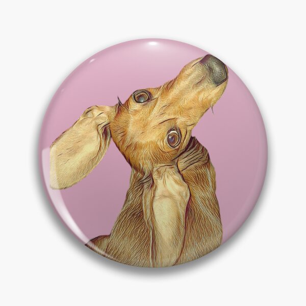 Item preview, Curious Head Tilt Dachshund Illustration Art designed and sold by Long Dog Digital Art .