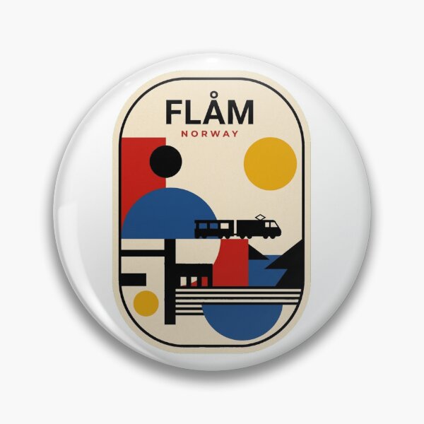 Item preview, Retro Flåm Bauhaus Geometric Skyline designed and sold by k3rstman1.