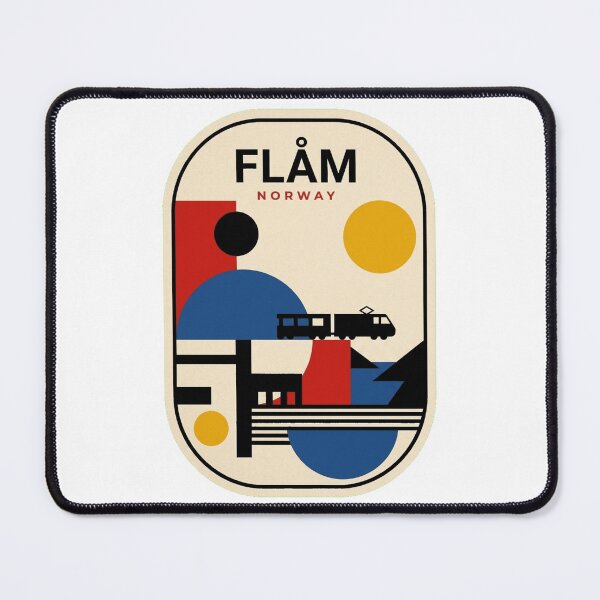 Item preview, Retro Flåm Bauhaus Geometric Skyline designed and sold by k3rstman1.