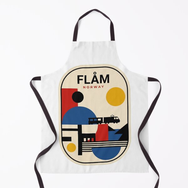 Item preview, Retro Flåm Bauhaus Geometric Skyline designed and sold by k3rstman1.