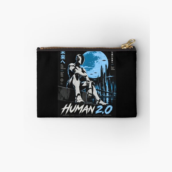 Item preview, Human 2.0 – Futuristic Humanoid Robot Cyberpunk Anime designed and sold by TEEJAMBOREE.