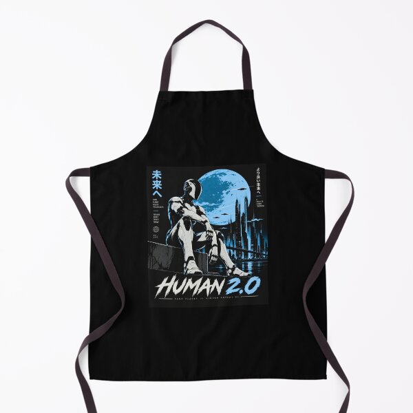 Item preview, Human 2.0 – Futuristic Humanoid Robot Cyberpunk Anime designed and sold by TEEJAMBOREE.