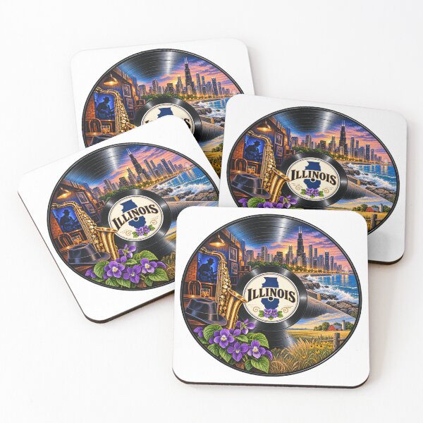 Artikelvorschau, Illinois Vinyl-Schallplatte entworfen und verkauft von Whimspired By Paxx.